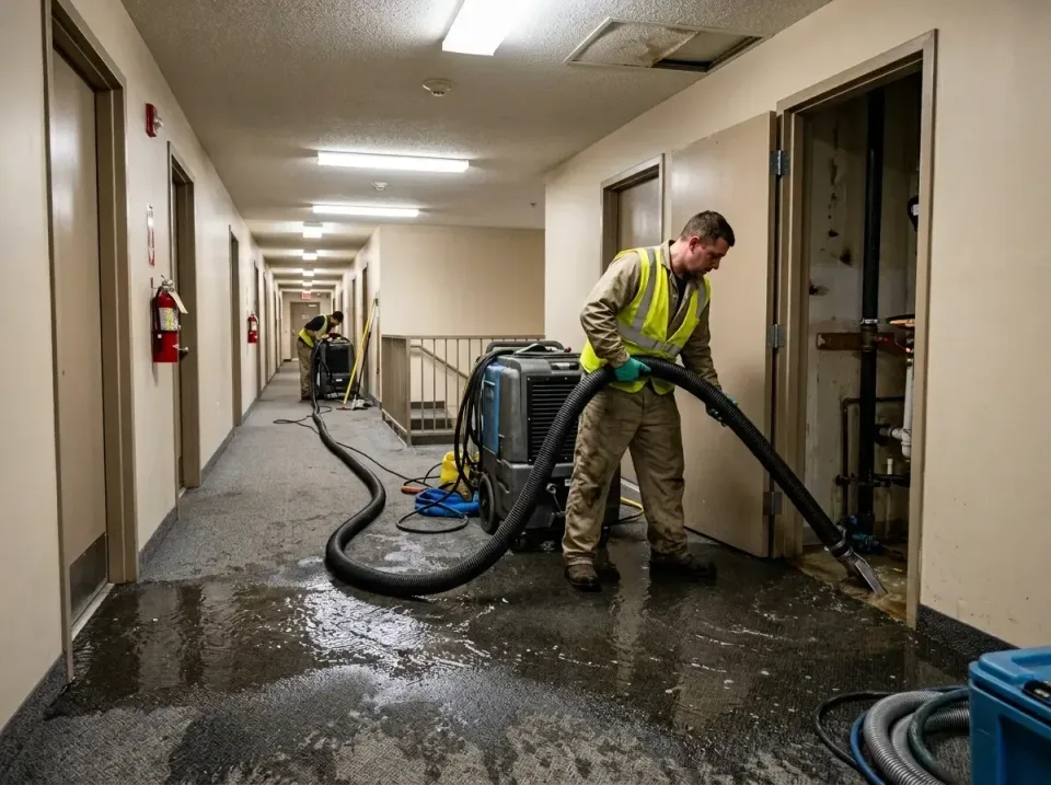 multi-unit-apartment-hallway-f-005 — frequently asked questions, Emergency Burst Pipe Water Extraction & Removal in East End…